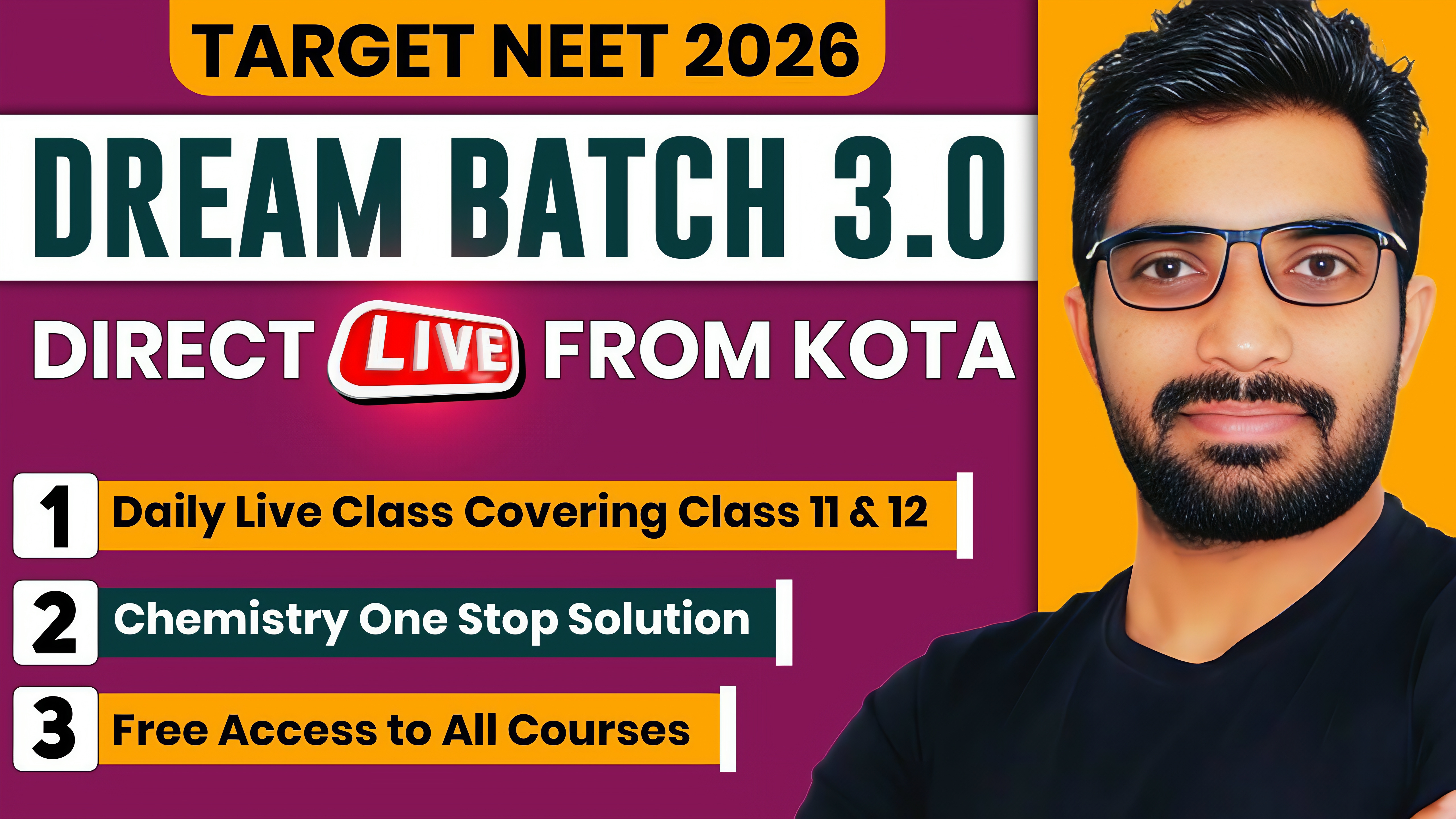 DREAM BATCH 3.O - Best Chemistry Live Online Classes for NEET 2026 by Sunil Nain Sir